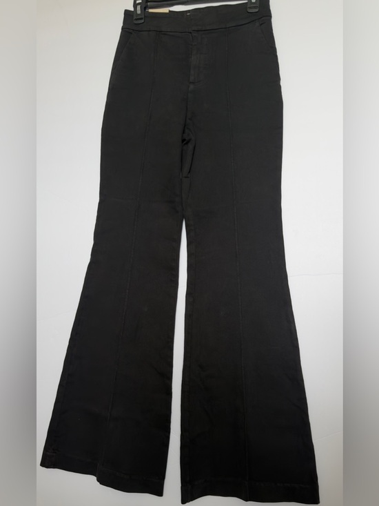 Alice + Olivia Denim - Alice + Olivia Jane High Rise Trouser Jeans Black Flare Size 27